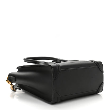 Celine Smooth Calfskin Nano Luggage Black 3 of 11