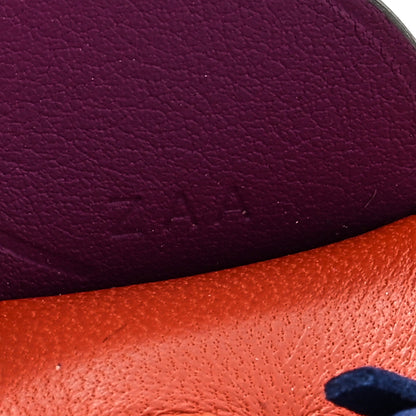 Hermes Milo Lambskin Grigri Rodeo Pegase Horse Bag Charm PM Cornaline Bleu Saphir Anemone 4 of 4