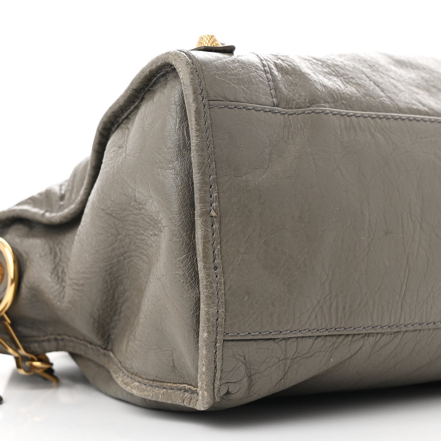 Agneau Giant 12 Gold Hardware City Beige Liege