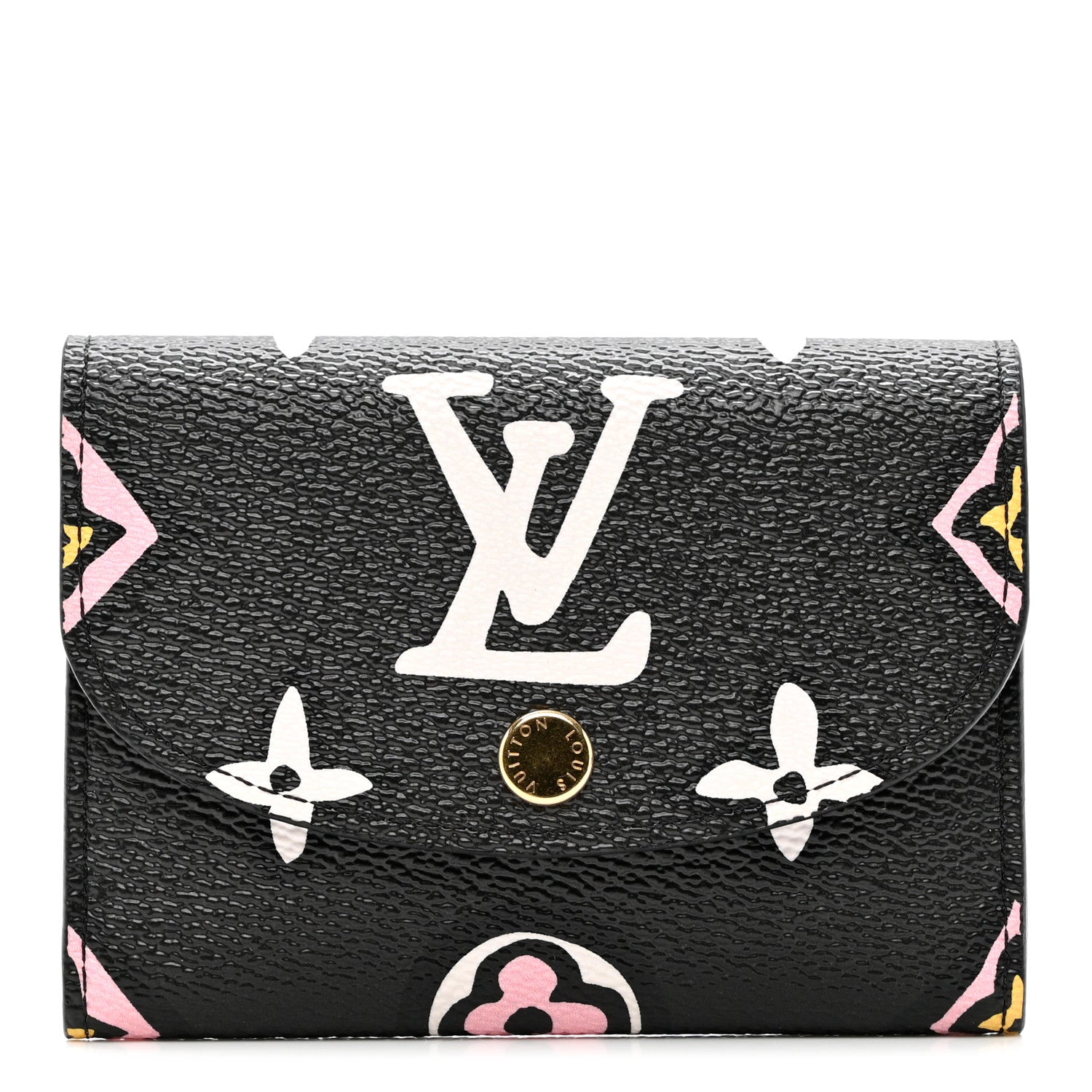 Louis Vuitton Monogram Giant Wild At Heart Rosalie Coin Purse Black 1 of 6