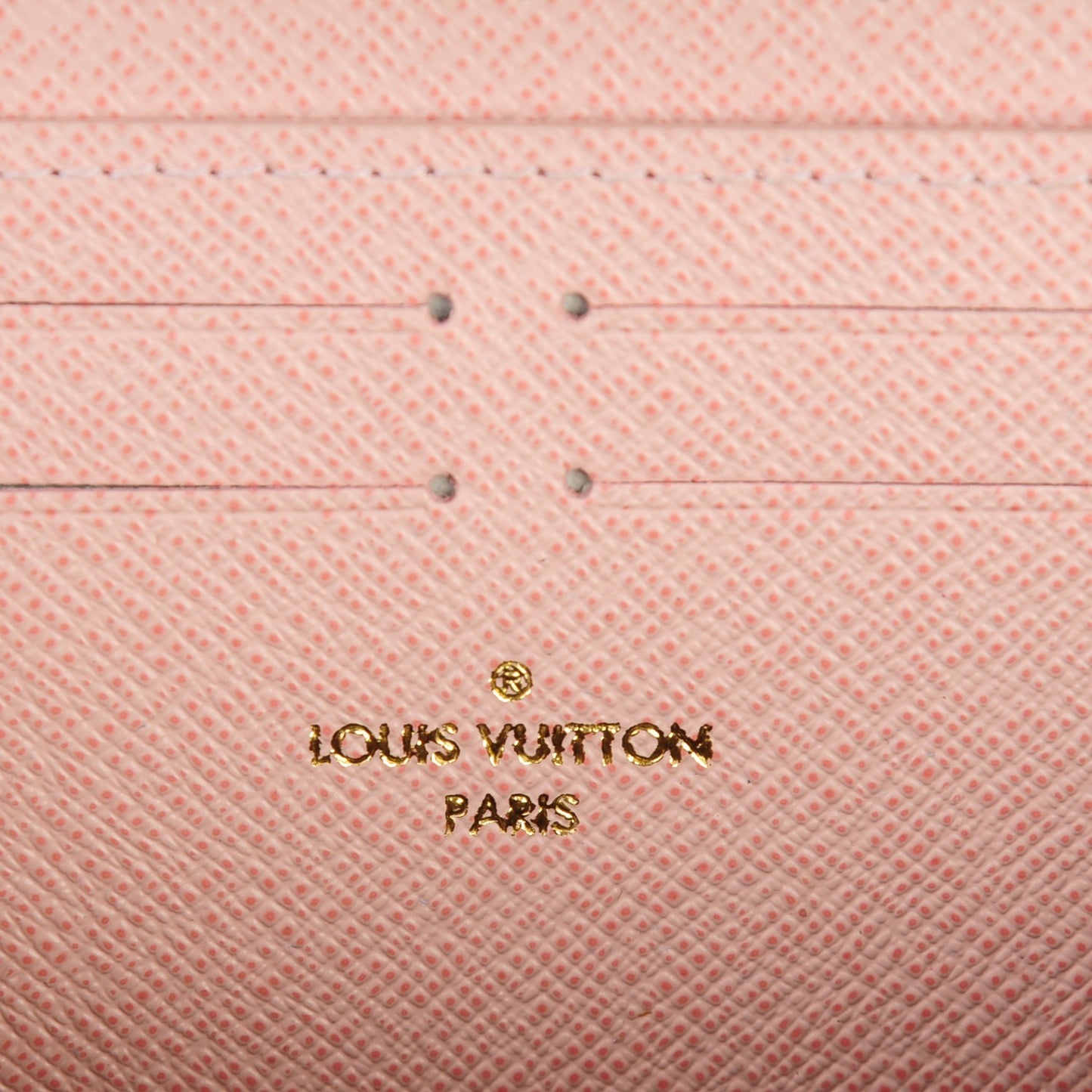 Damier Ebene Clemence Wallet Rose Ballerine