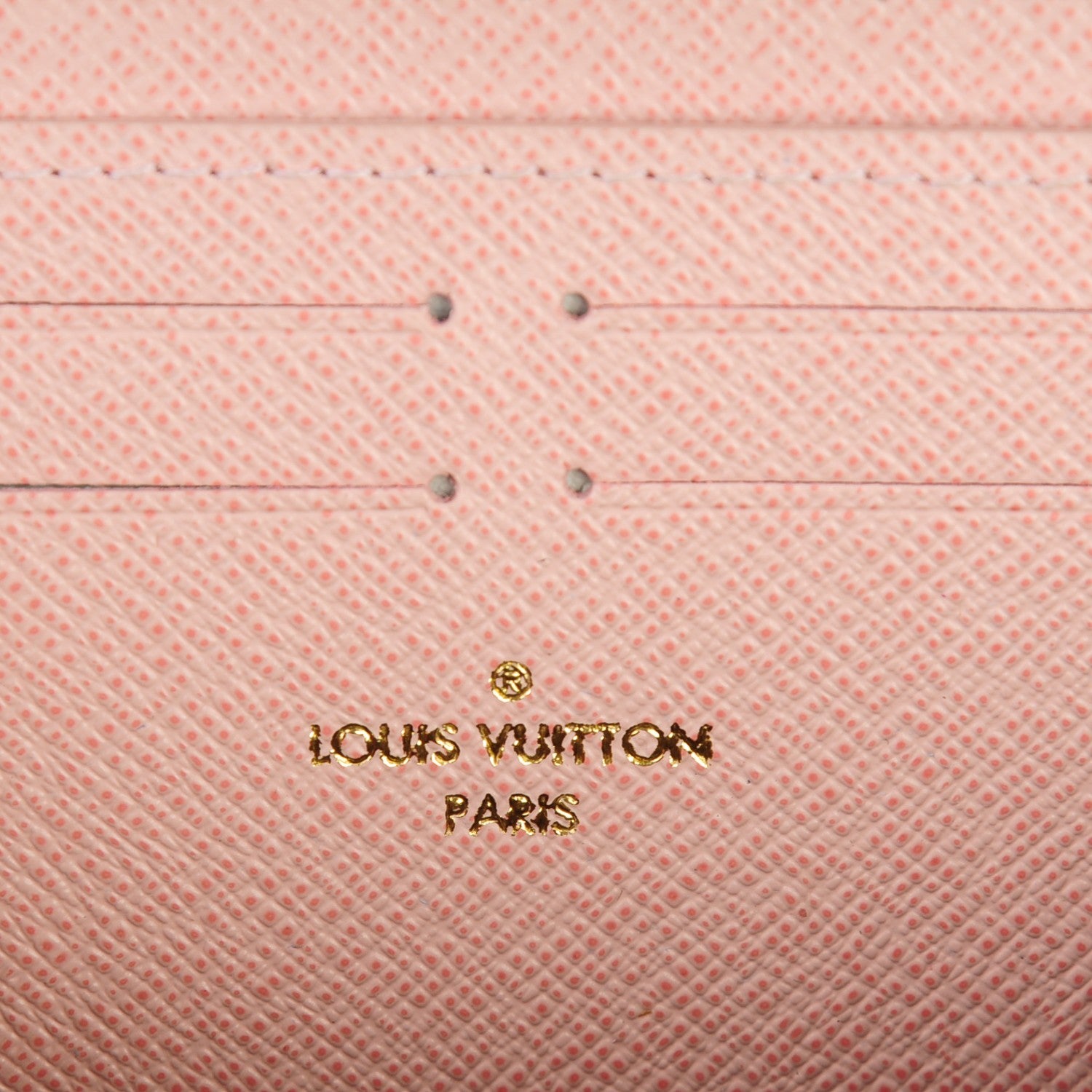 Louis Vuitton Damier Ebene Clemence Wallet Rose Ballerine 6 of 7
