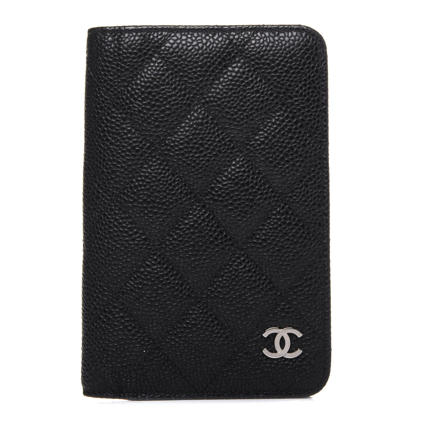 Caviar Quilted Agenda Cover Black