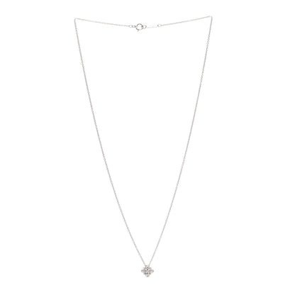 Tiffany Platinum Diamond Enchant Flower Pendant Necklace 3 of 5