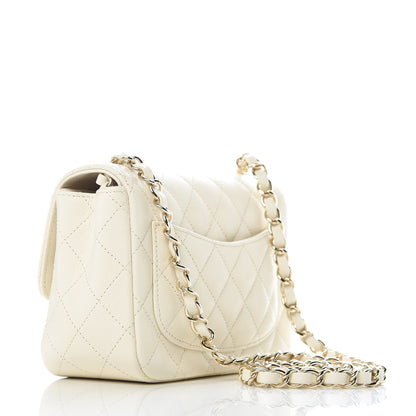 Chanel Caviar Quilted Mini Square Flap White 3 of 10