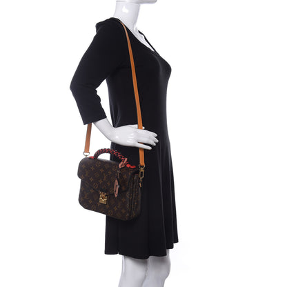 Louis Vuitton Monogram Braided Pochette Metis Coquelicot 2 of 10