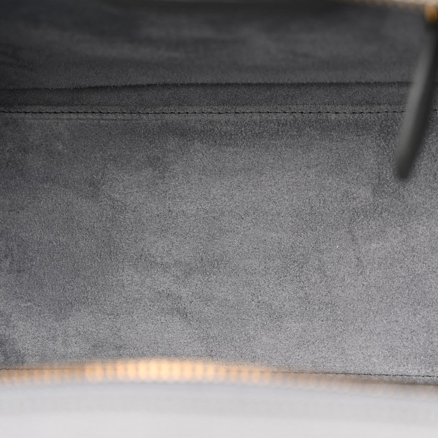 Baby Drummed Calfskin Micro Luggage Kohl