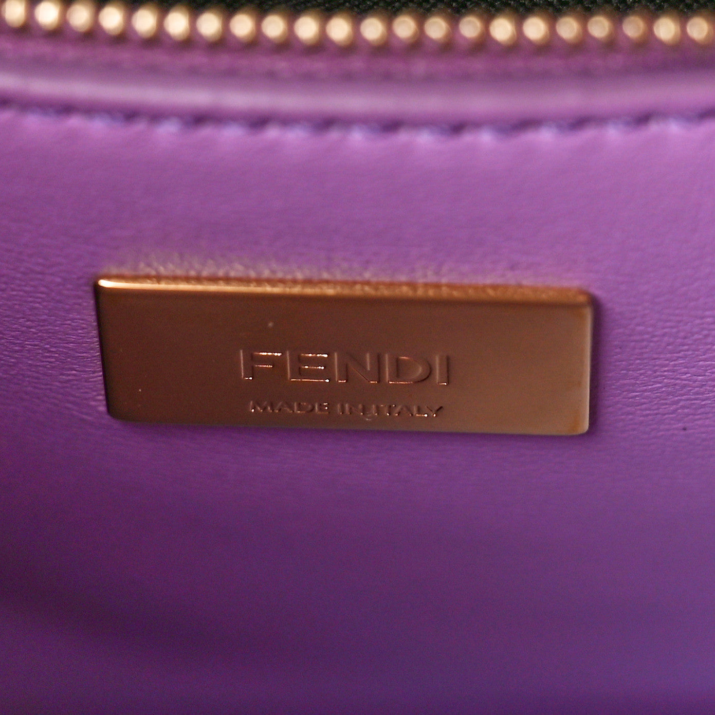 Nappa Stacked Bar Mini Peekaboo Iconic Satchel Violetta