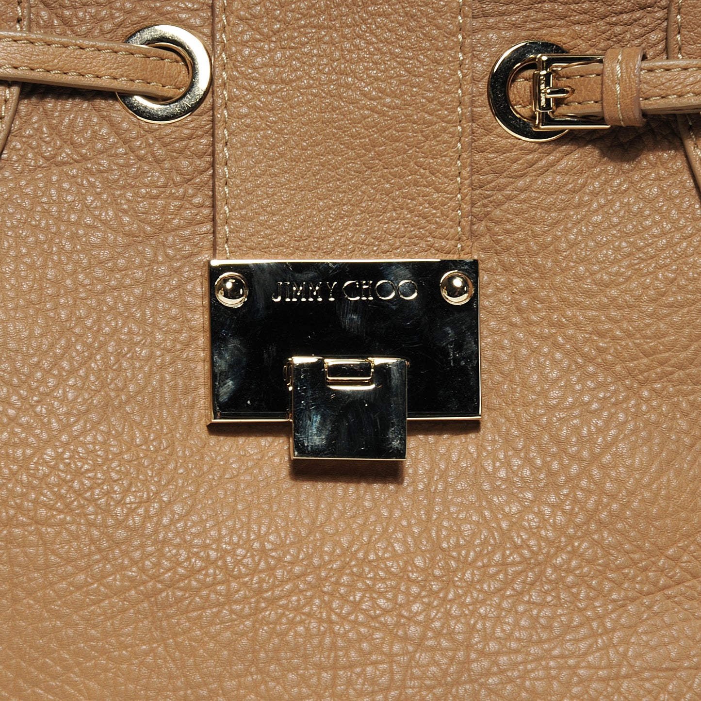 Pebbled Leather Medium Rhea Nude