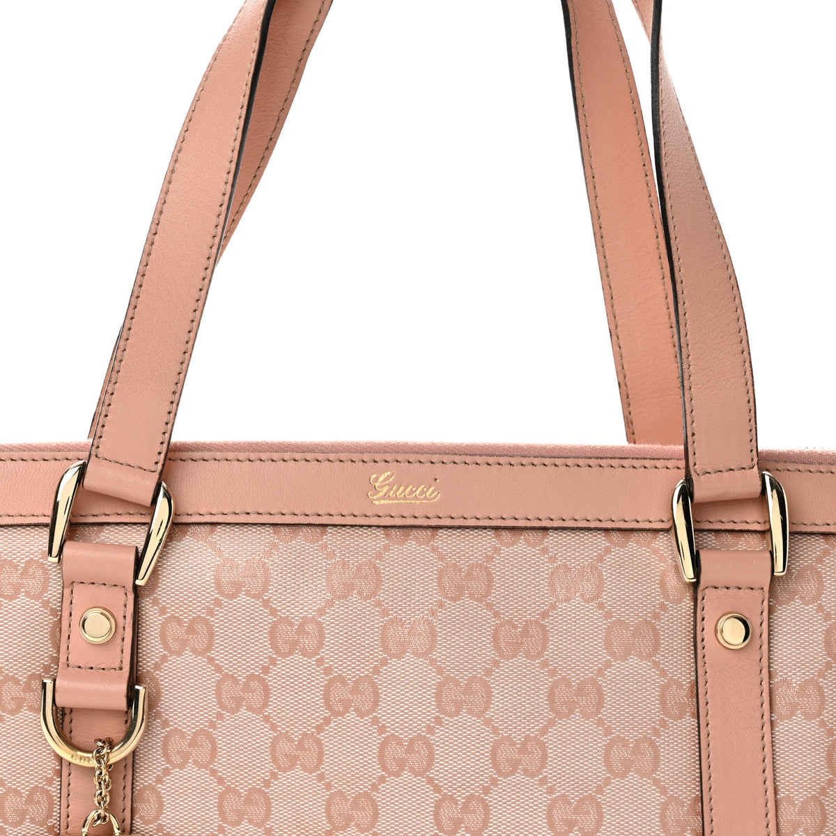 Gucci Crystal Monogram Medium Abbey Tote Blush 8 of 13