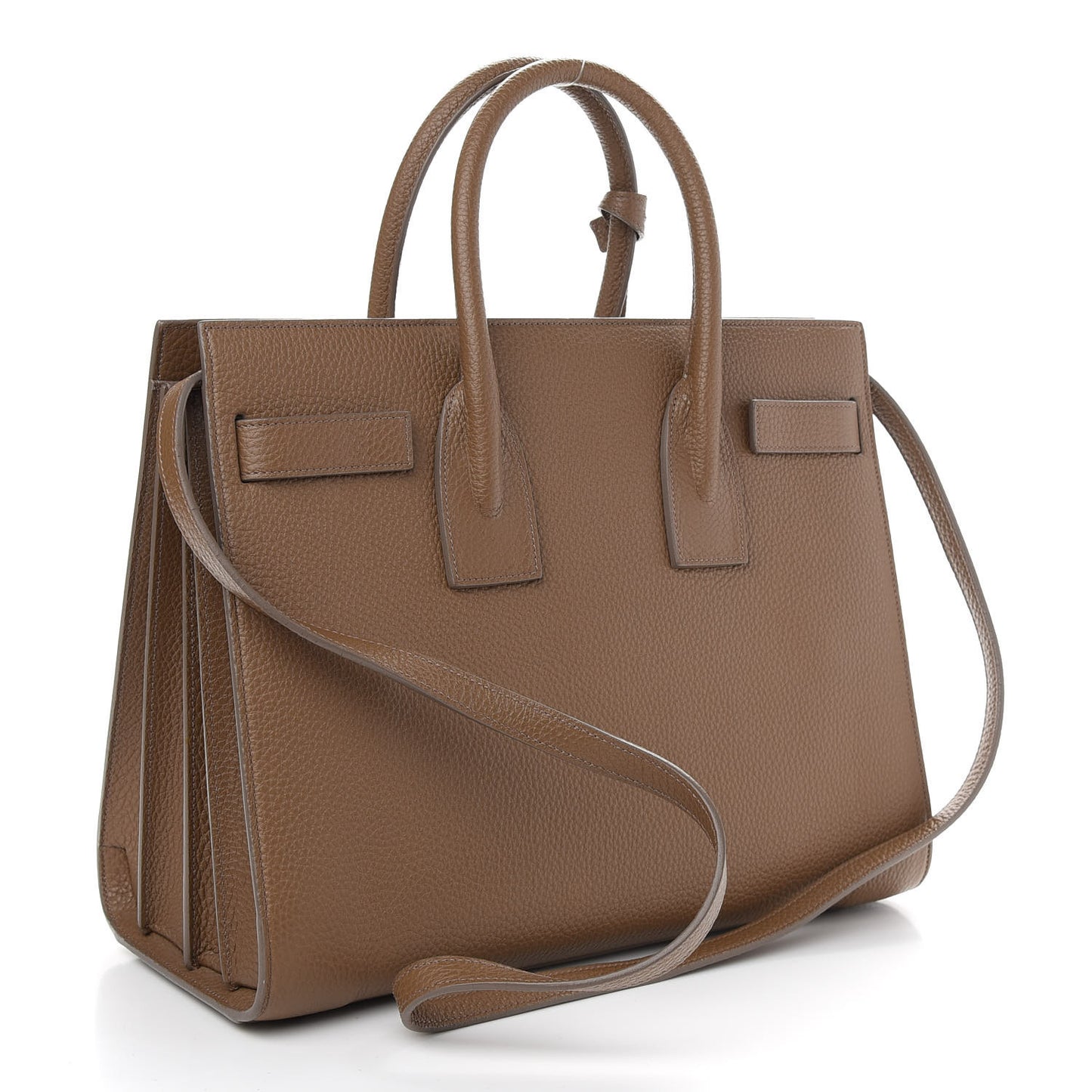 Grained Calfskin Small Sac De Jour Taupe