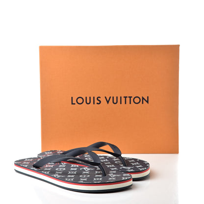 Louis Vuitton Rubber Mens Molitor Thong Sandals 11 Marine Rouge 8 of 8
