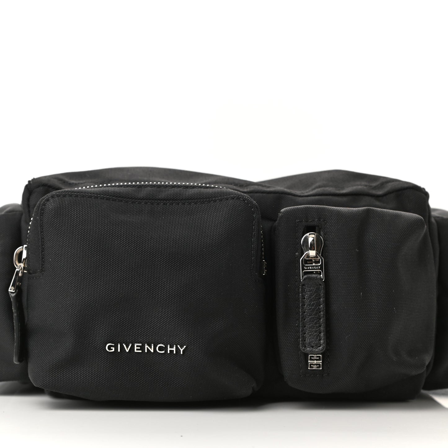 Nylon Pandora Multipocket Bum Bag Black