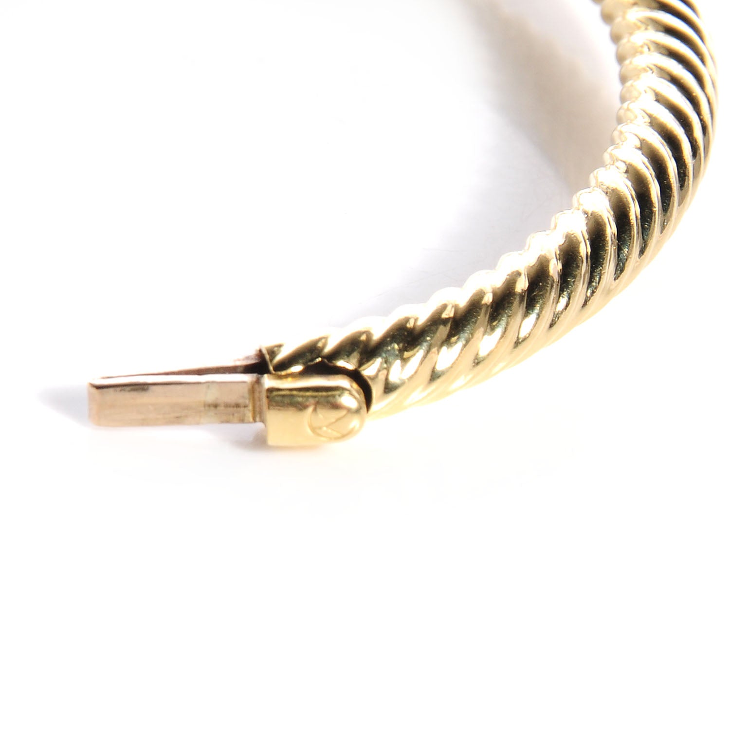 David Yurman 18k Yellow Gold Ruby And Diamond Bangle 5 of 6