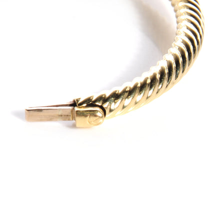 David Yurman 18k Yellow Gold Ruby And Diamond Bangle 5 of 6