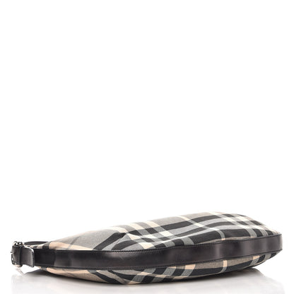 Burberry Beat Check Hobo Black 4 of 12