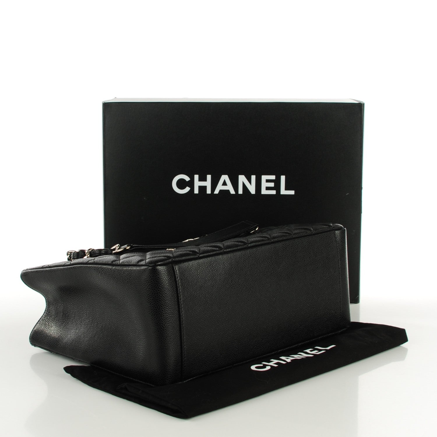 Chanel Caviar Quilted Grand Shopping Tote GST Black 4 of 7