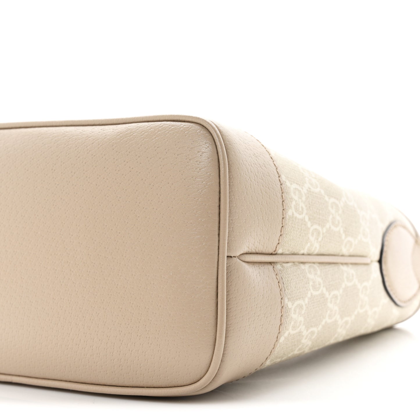 GG Supreme Monogram Web Small Ophidia Shoulder Bag Beige White Oatmeal