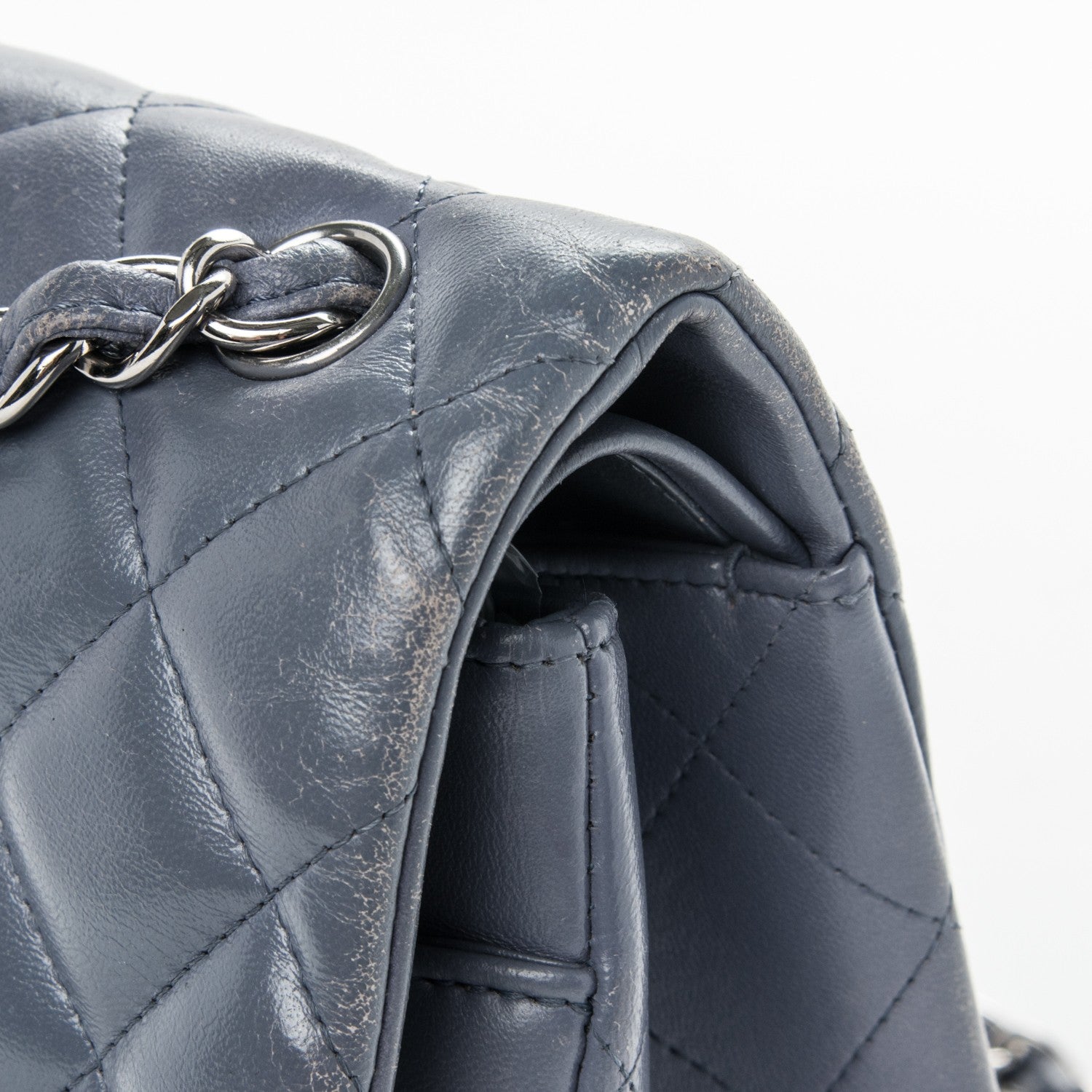 Chanel Lambskin Quilted Jumbo Double Flap Purple 11 of 13