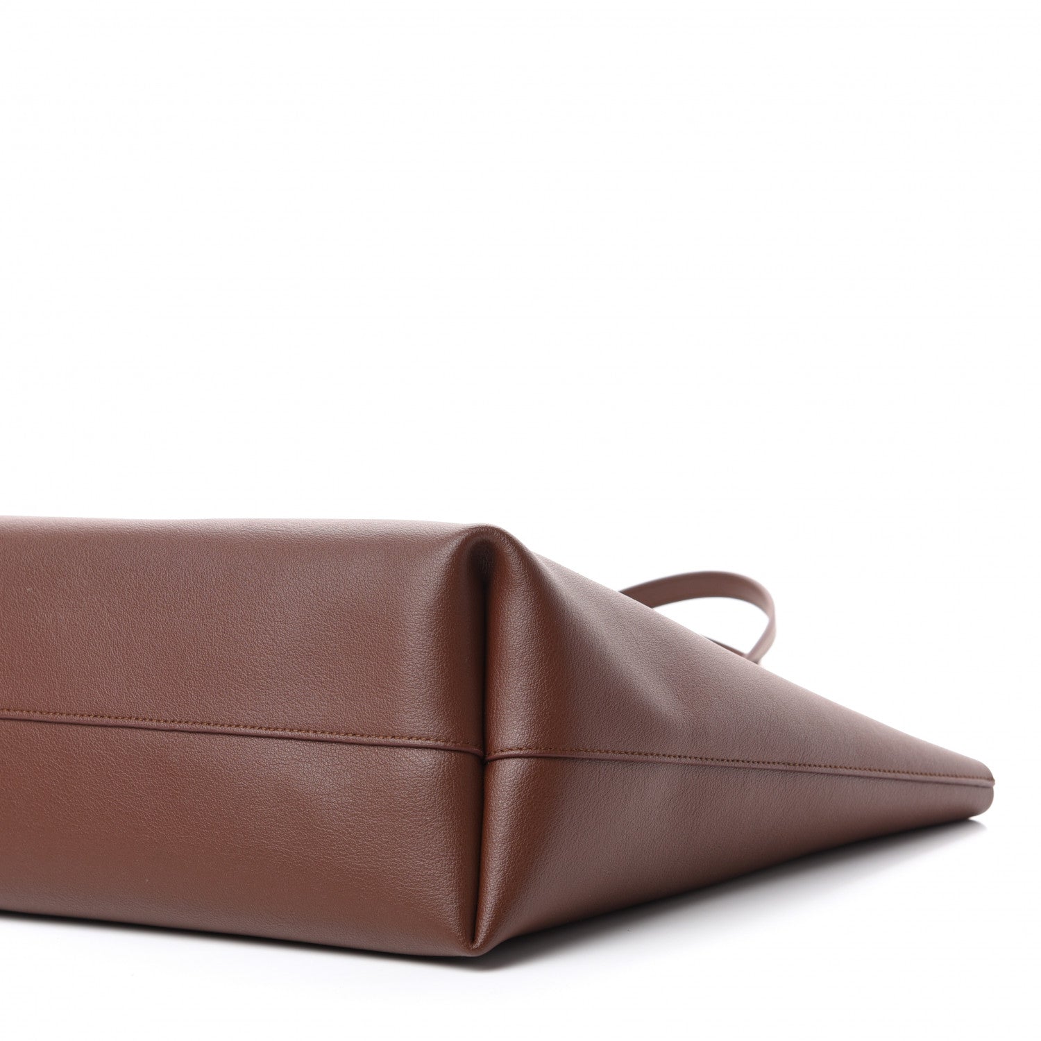 Saint Laurent Calfskin Large Shopping Tote Old Brandy 8 of 11