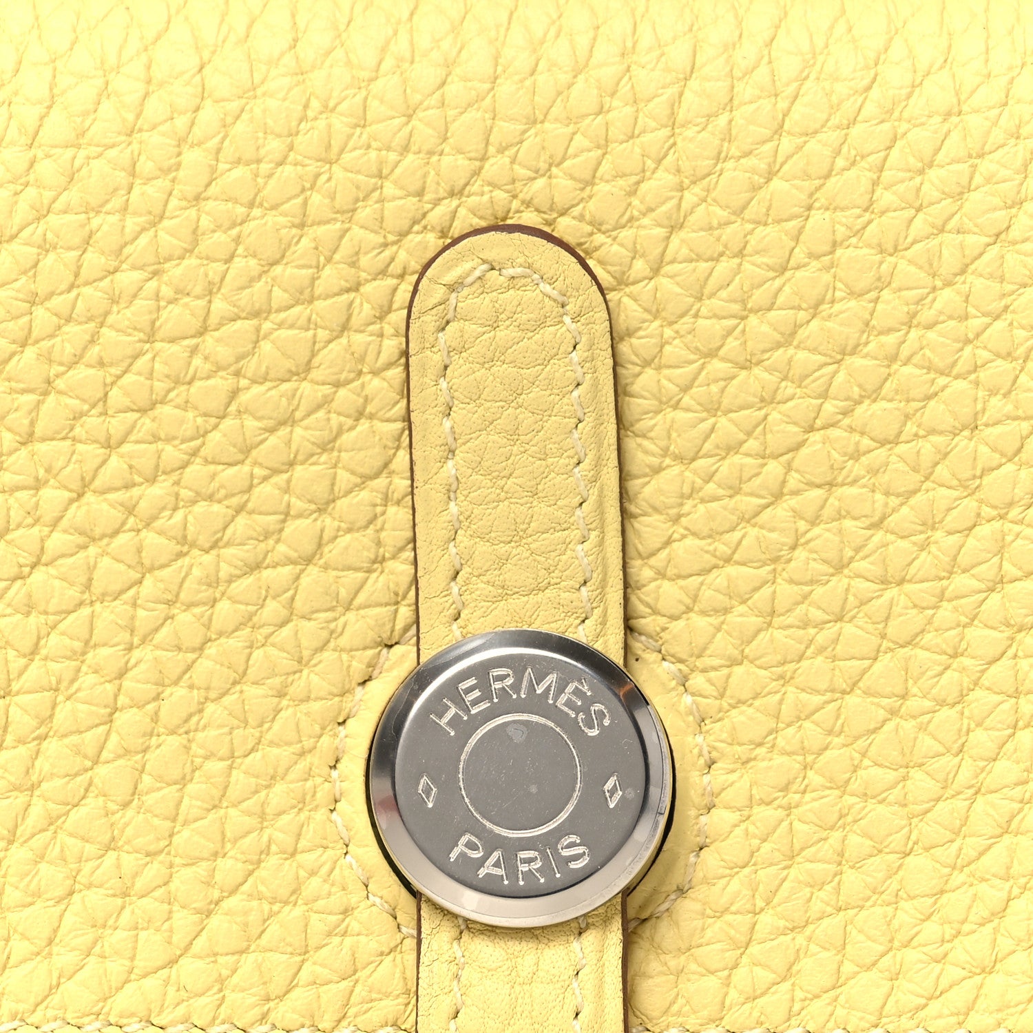 Hermes Togo Dogon Card Case Jaune Poussin 8 of 9