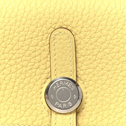 Hermes Togo Dogon Card Case Jaune Poussin 8 of 9
