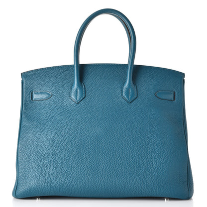 Hermes Togo Birkin 35 Bleu De Galice 5 of 38