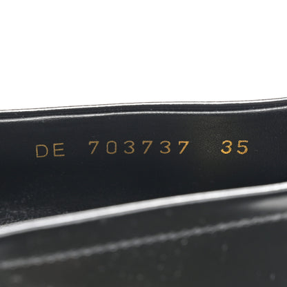 Saint Laurent Calfskin Penny Loafers 35 Black 8 of 8