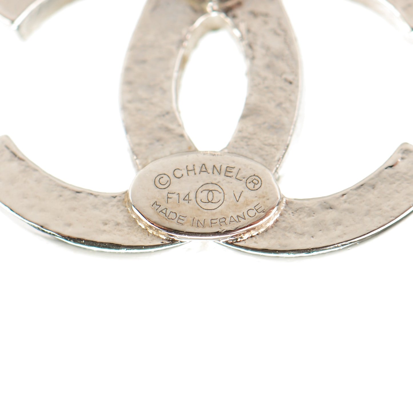 Crystal CC Earrings Silver