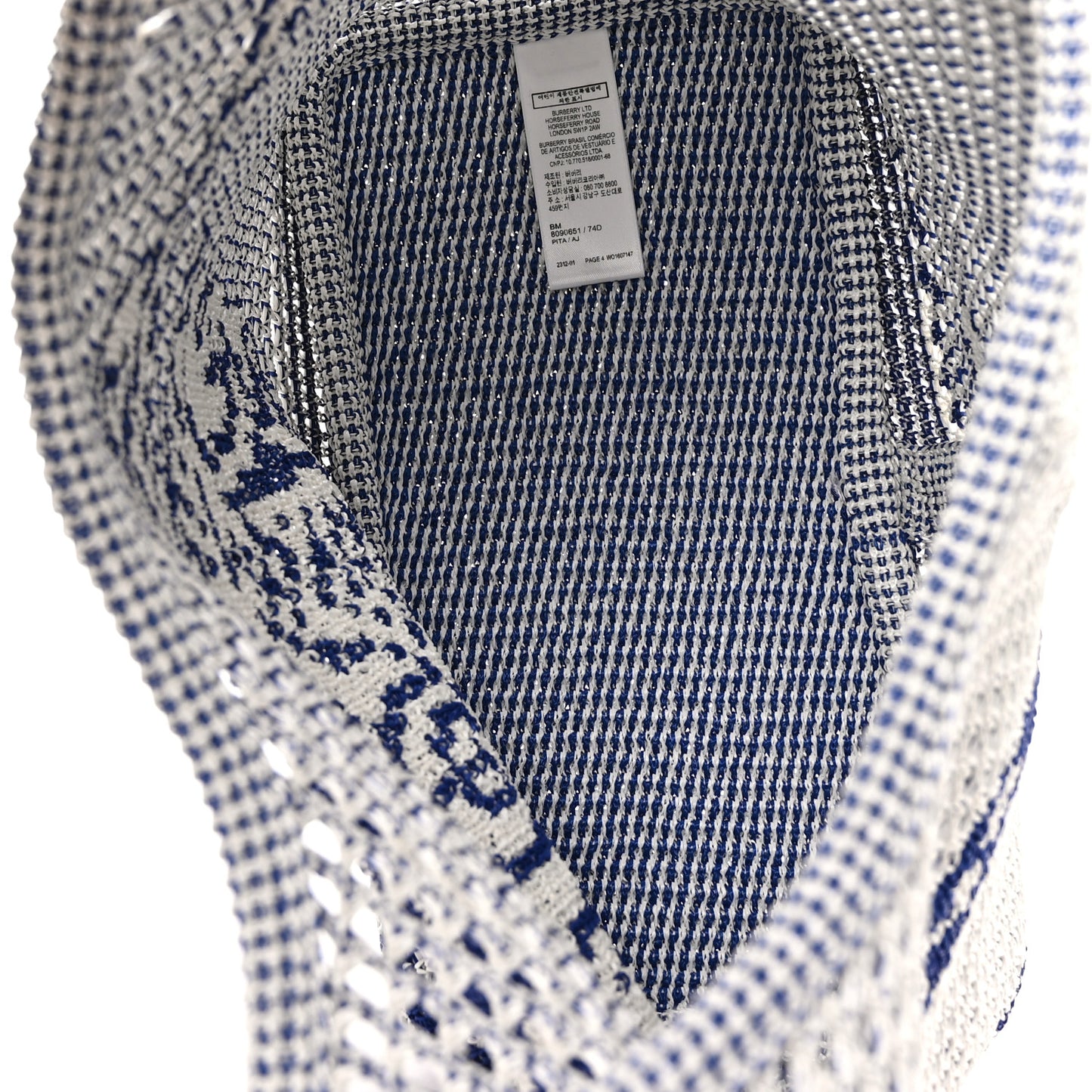 Viscose Small EKD Crochet Bag White