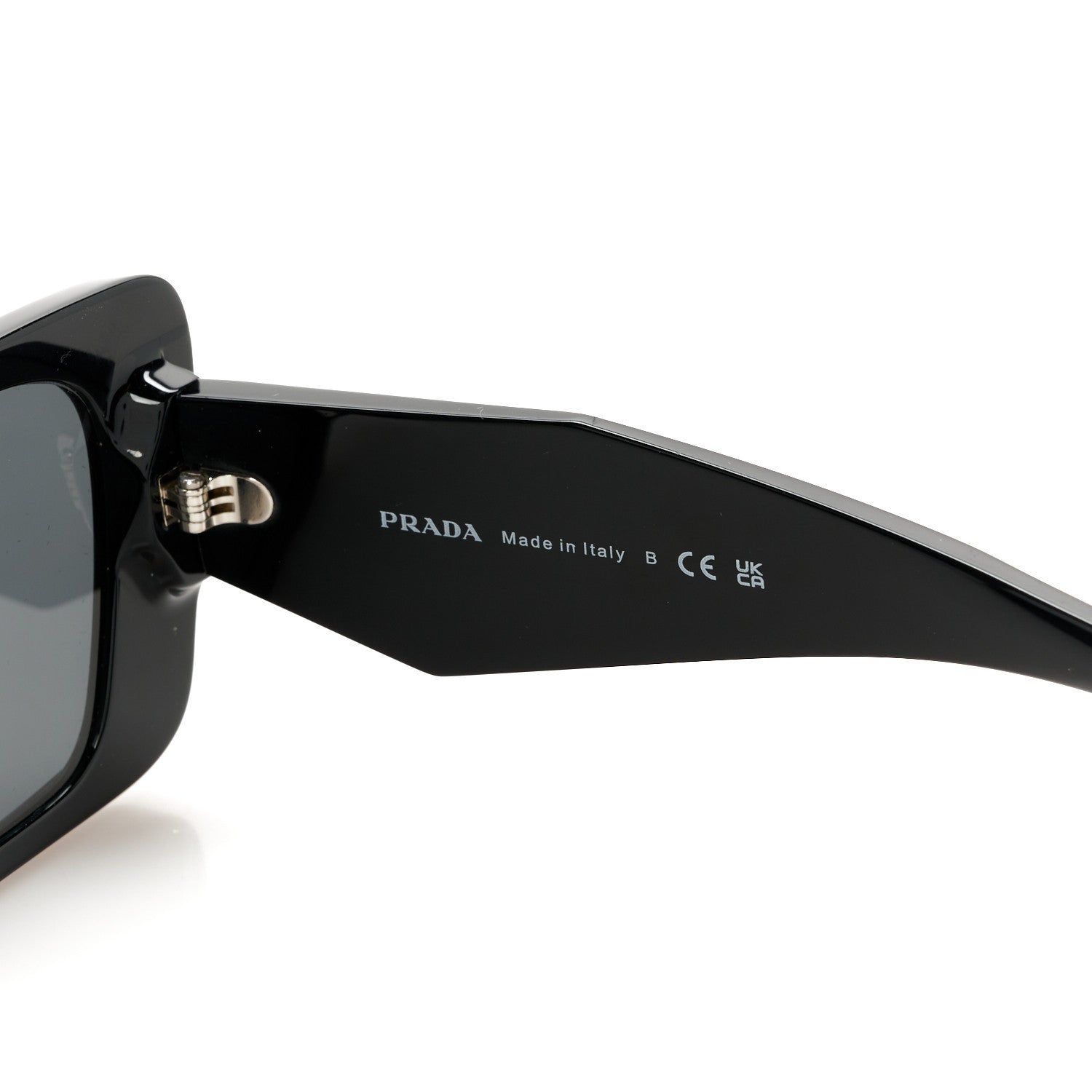 Prada Acetate Symbole Sunglasses SPR 08Y Black 6 of 8