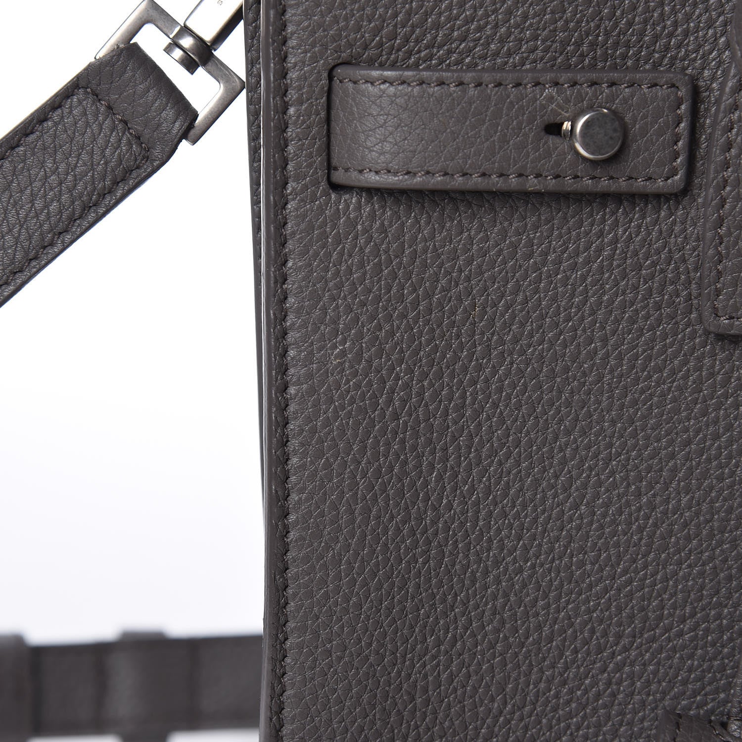 Saint Laurent Grained Calfskin Baby Sac De Jour Souple Earth 8 of 10