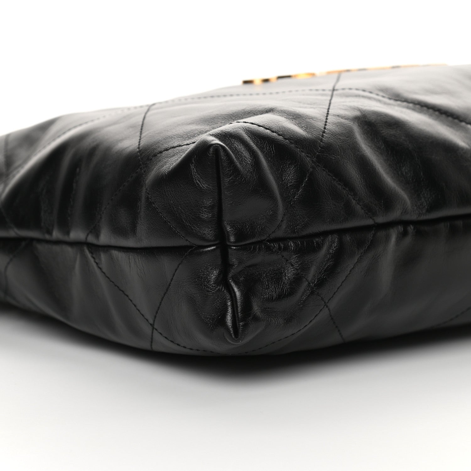 Chanel Shiny Calfskin Quilted Small Chanel 22 Black 10 of 11