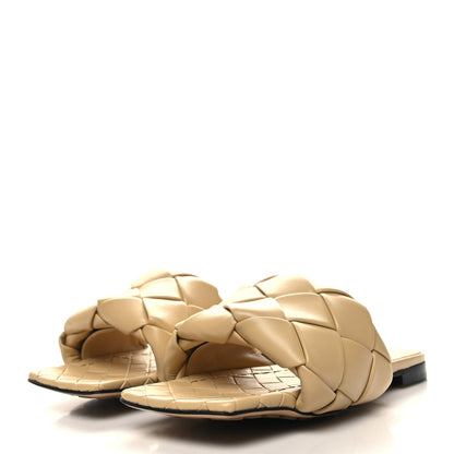 Bottega Veneta Nappa Maxi Intrecciato Lido Flat Sandals 37.5 Bandage 3 of 7