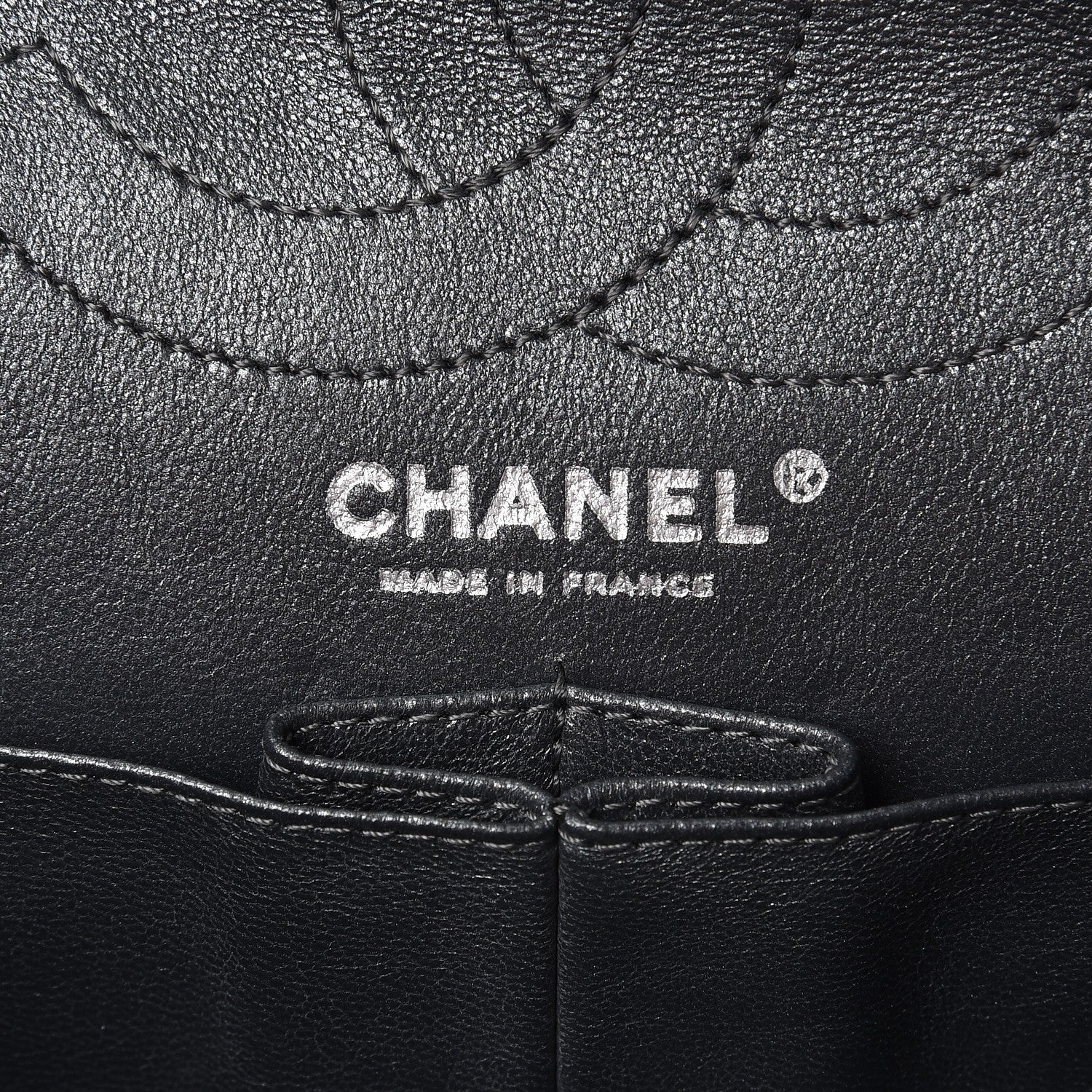 Chanel Metallic Aged Calfskin Quilted 2.55 Reissue 226 Flap Dark Silver 7 of 8