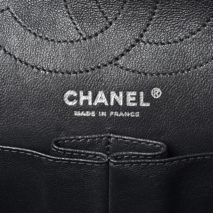 Chanel Metallic Aged Calfskin Quilted 2.55 Reissue 226 Flap Dark Silver 7 of 8