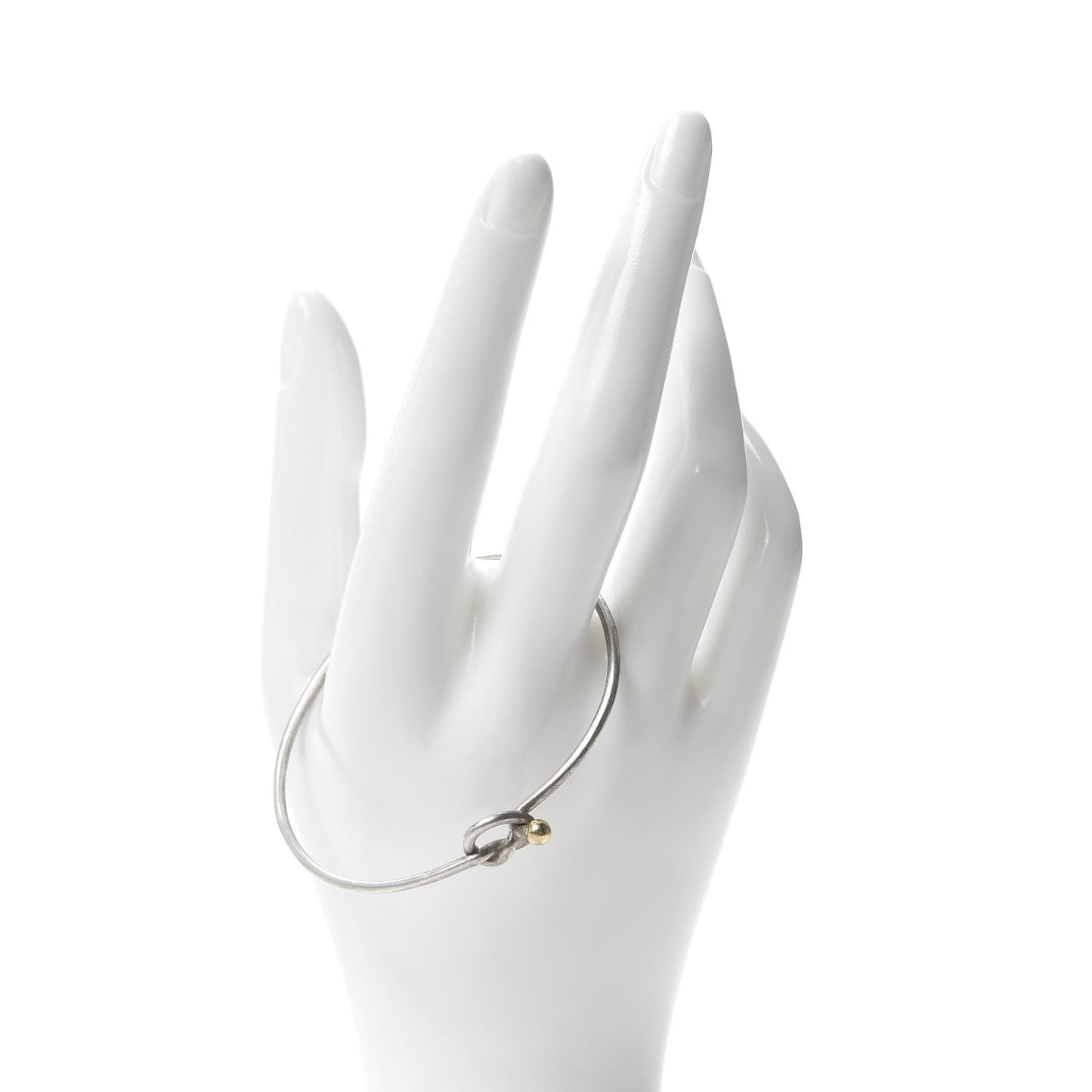 Sterling Silver 18K Yellow Gold Knot Bracelet