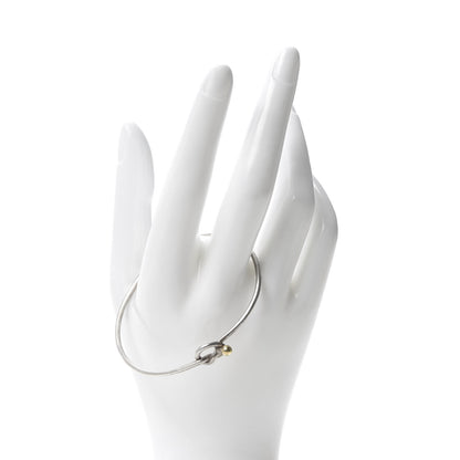 Tiffany Sterling Silver 18K Yellow Gold Knot Bracelet 2 of 4