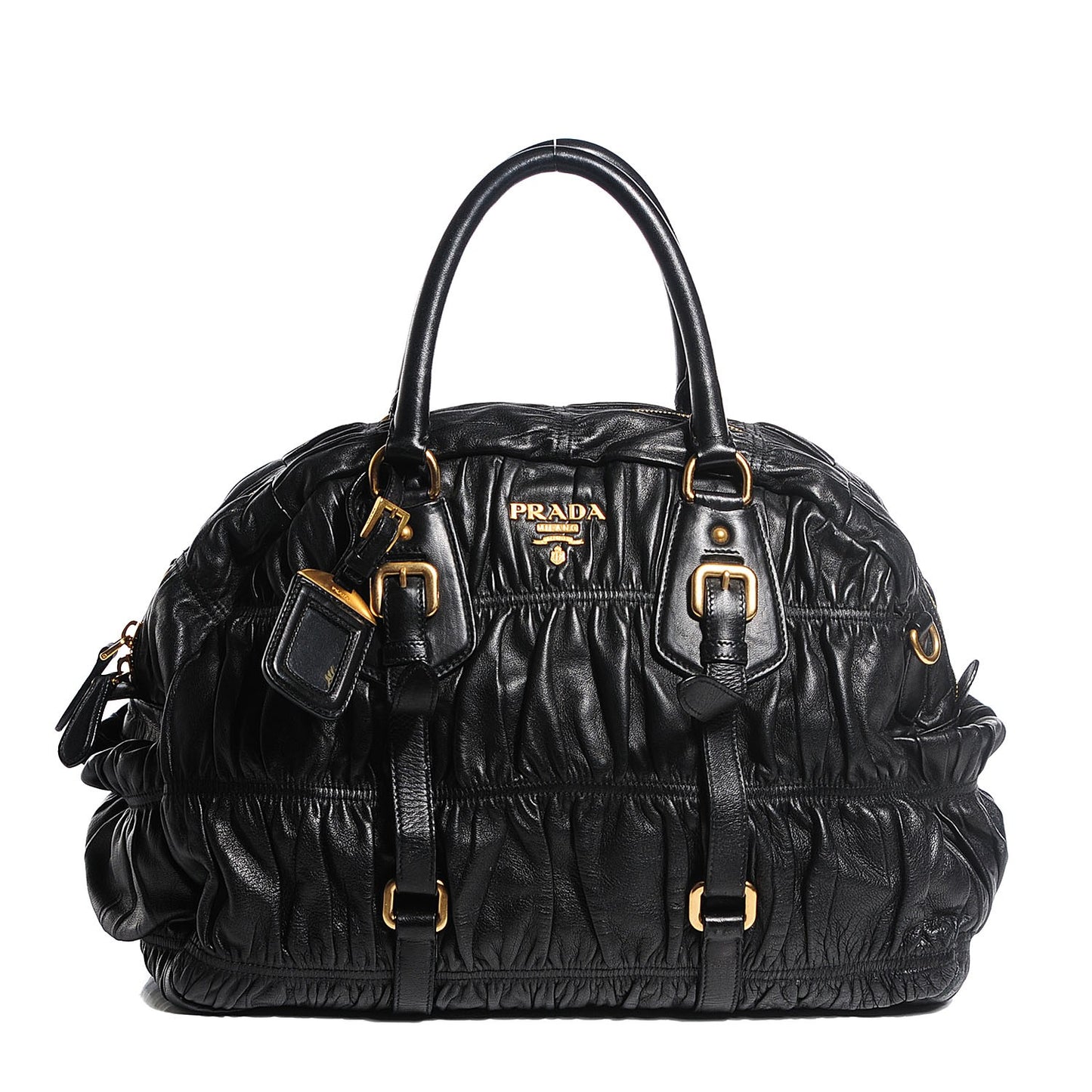 Nappa Gaufre Tote Nero Black
