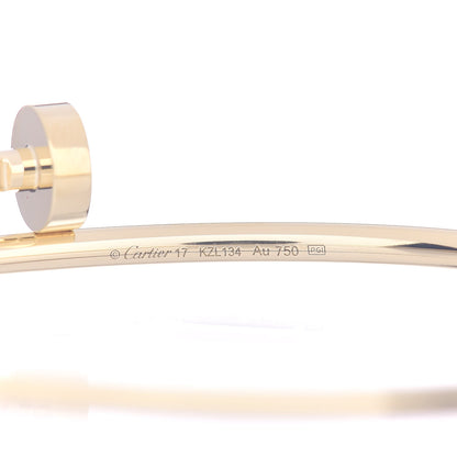 Cartier 18K Yellow Gold Small Juste Un Clou Bracelet 17 4 of 4