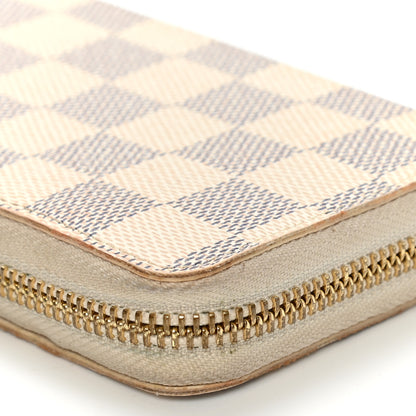 Louis Vuitton Damier Azur Clemence Wallet Rose Ballerine 13 of 14