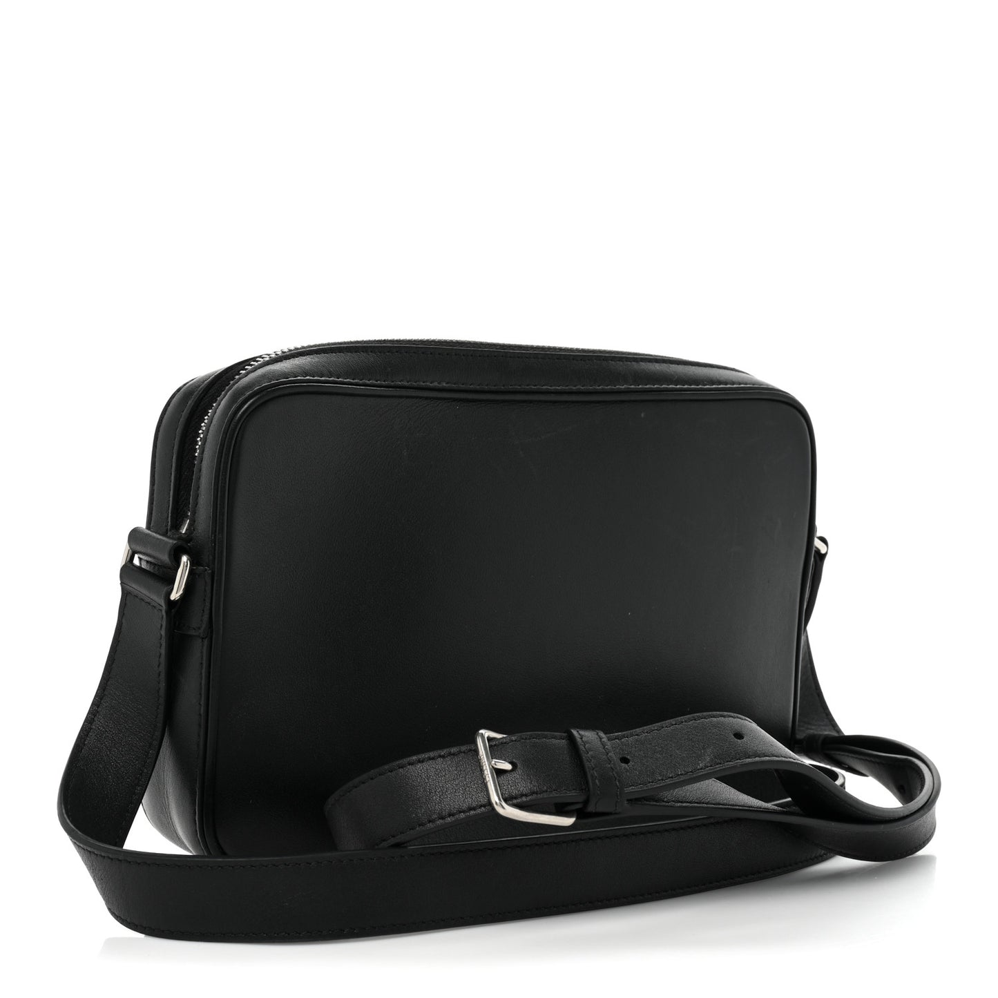 Smooth Calfskin Medium Messenger Bag Black