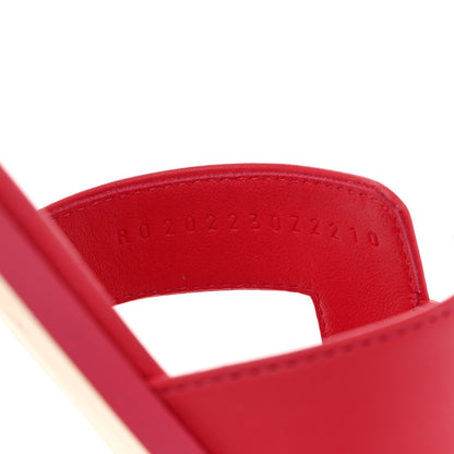 Hermes Calfskin Oran Sandals 40 Rose Vinicunca 6 of 9