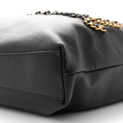 Chanel Calfskin Chain 20s Signe Tote Black 10 of 12