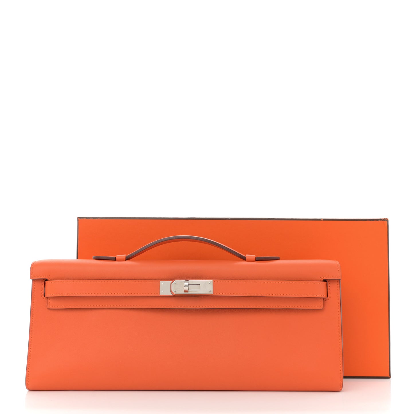 Swift Kelly Cut Clutch Pochette Orange