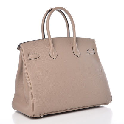 Hermes Togo Birkin 35 Gris Tourterelle 3 of 32