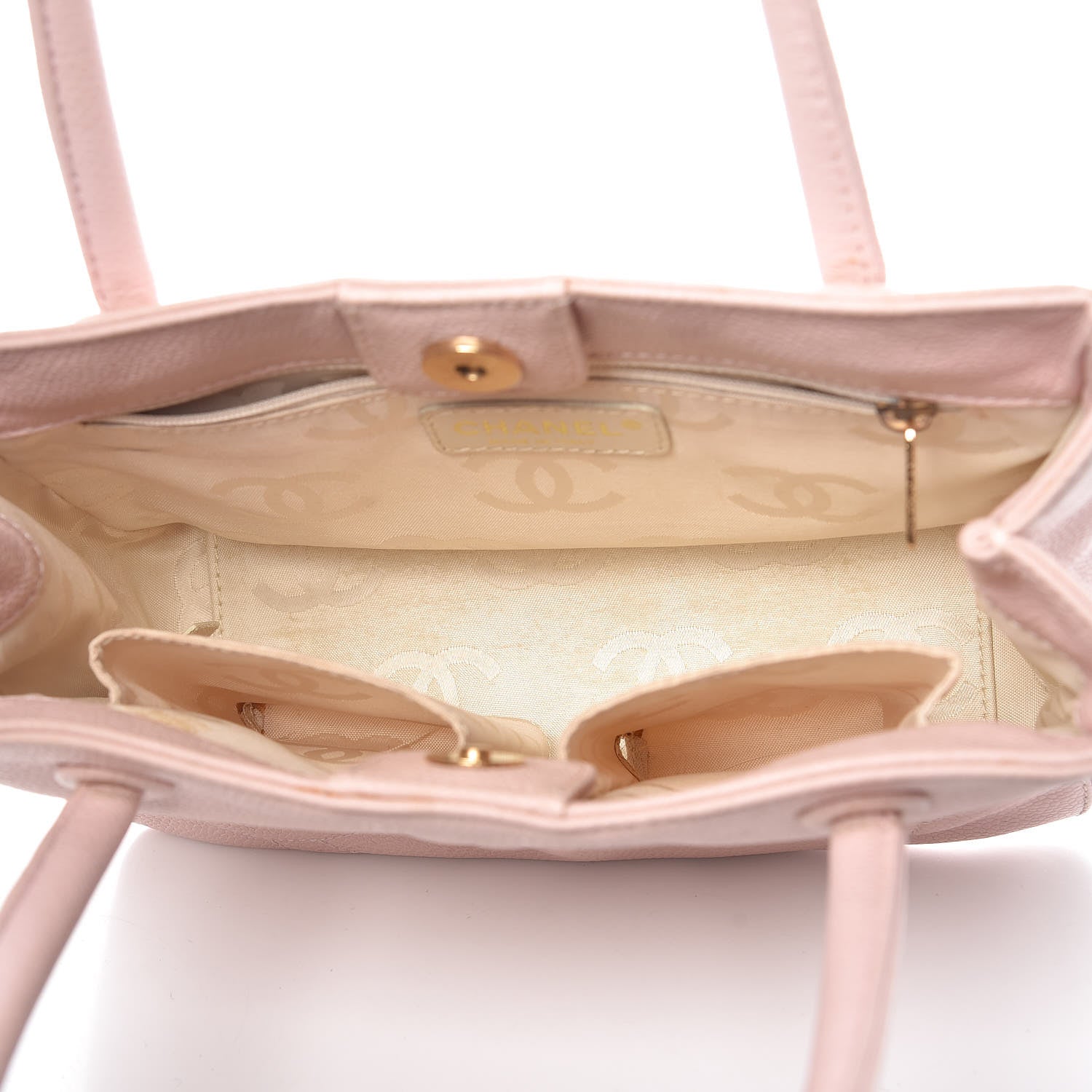 Chanel Caviar CC Tote Pink 5 of 16