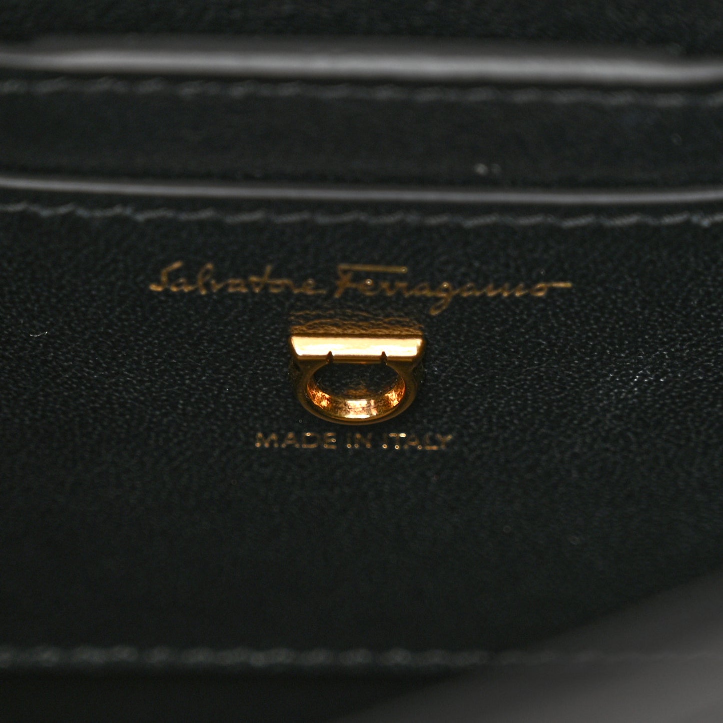 Calfskin Trifolio Box Bag Black