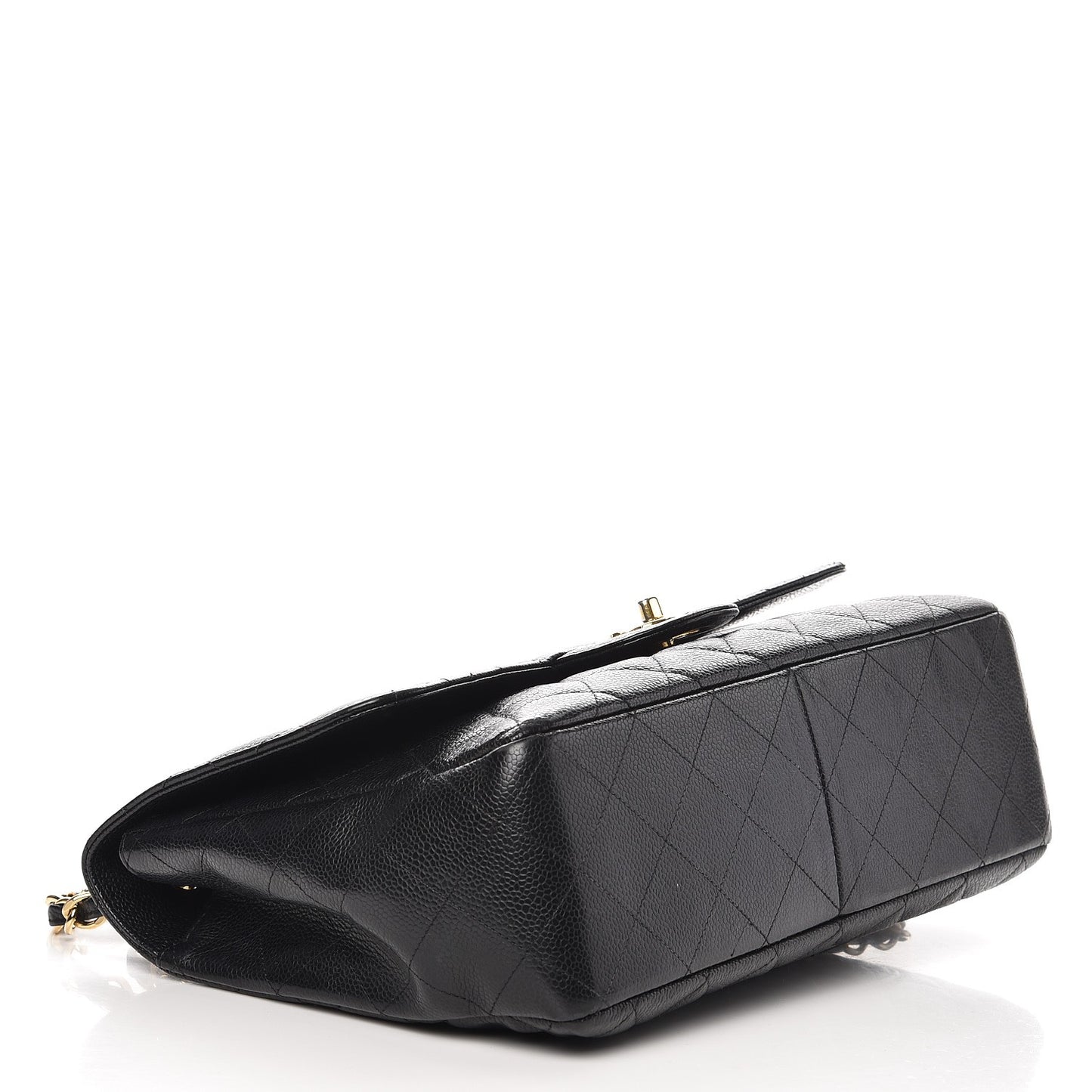 Caviar Quilted Jumbo Single Flap Black