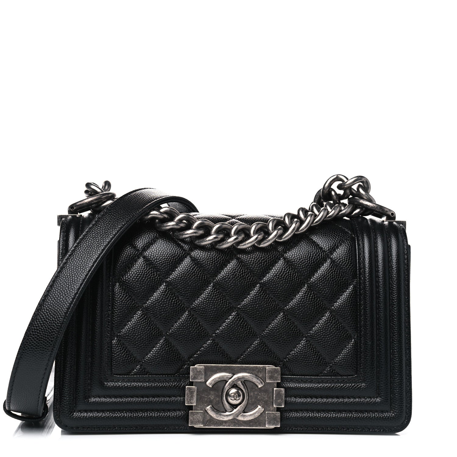 Chanel Caviar Quilted Small Boy Flap Black 1 of 4